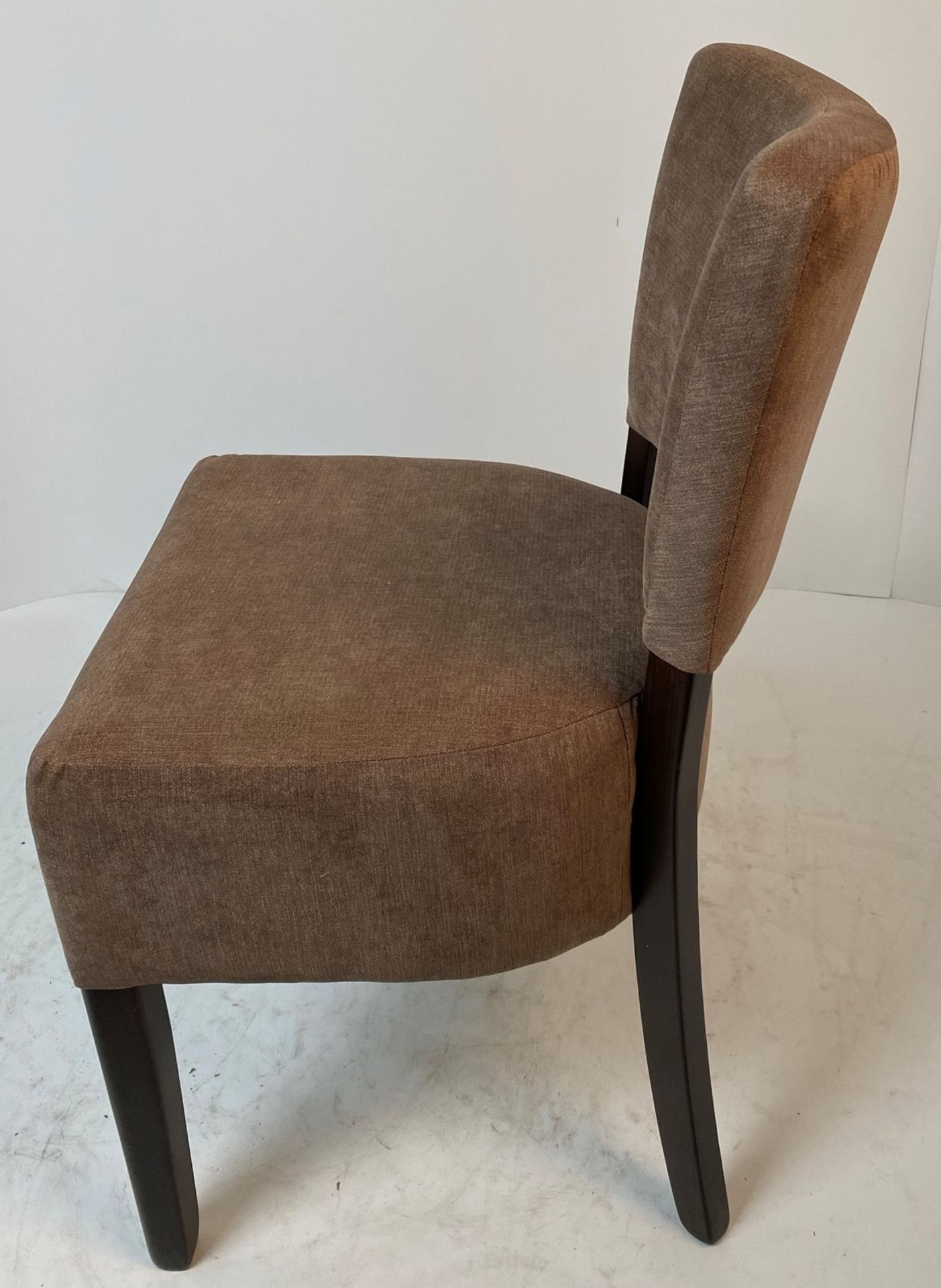 A Memphis Agua Sark Mocha side/dining chair with walnut coloured frame - Image 2 of 4