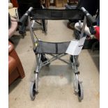 A Drive Diamond Rollator four wheel mobility aid