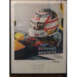 Nick Curry 1992, a framed print Nigel Mansell 1992 Formula One World Championship, 54cm x 32cm,