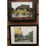 Two framed photo prints 'The Great Depar