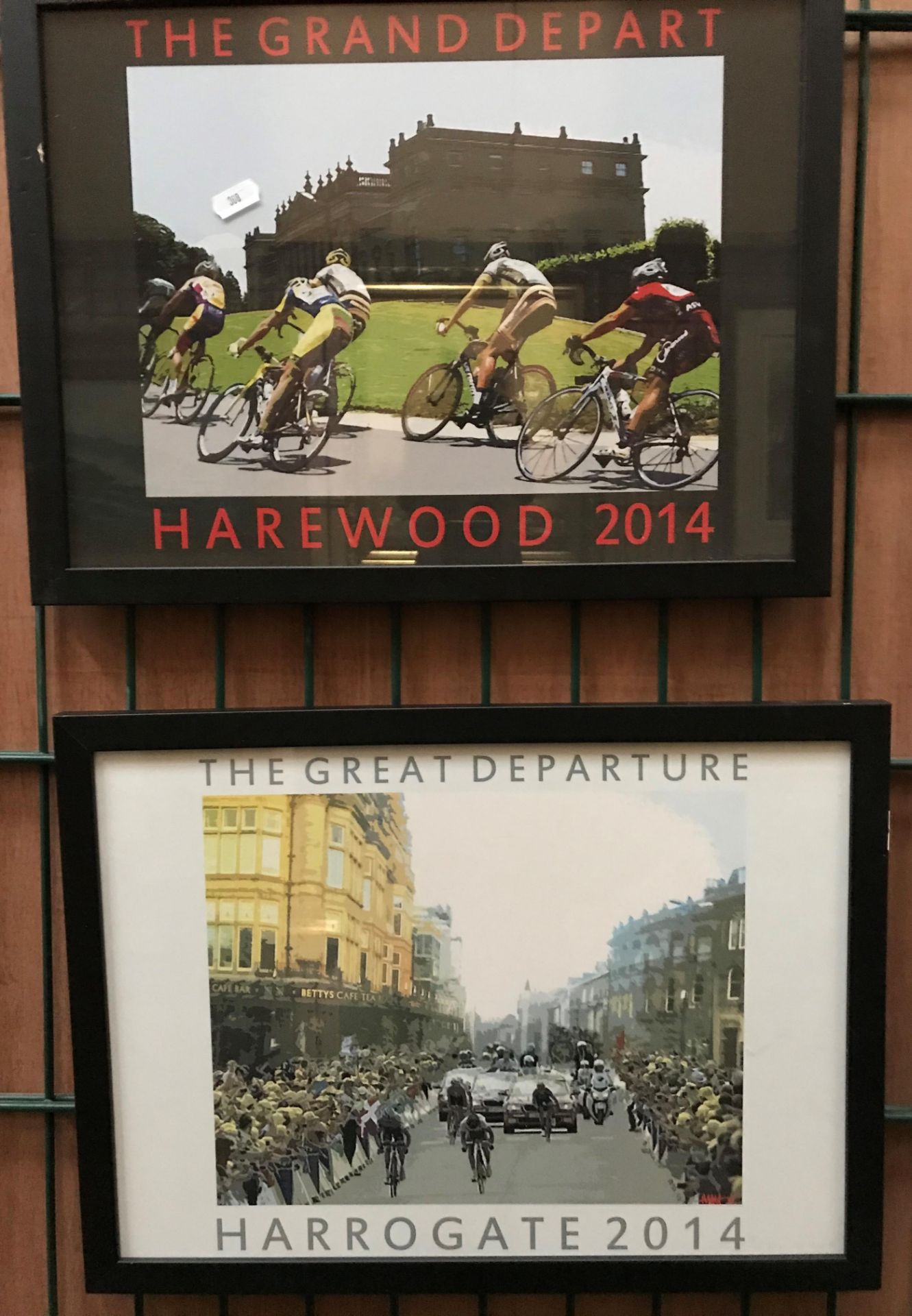 Two framed photo prints 'The Great Depar