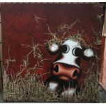 Caroline Shotton, a boxed canvas limited edition print, 'Hay',