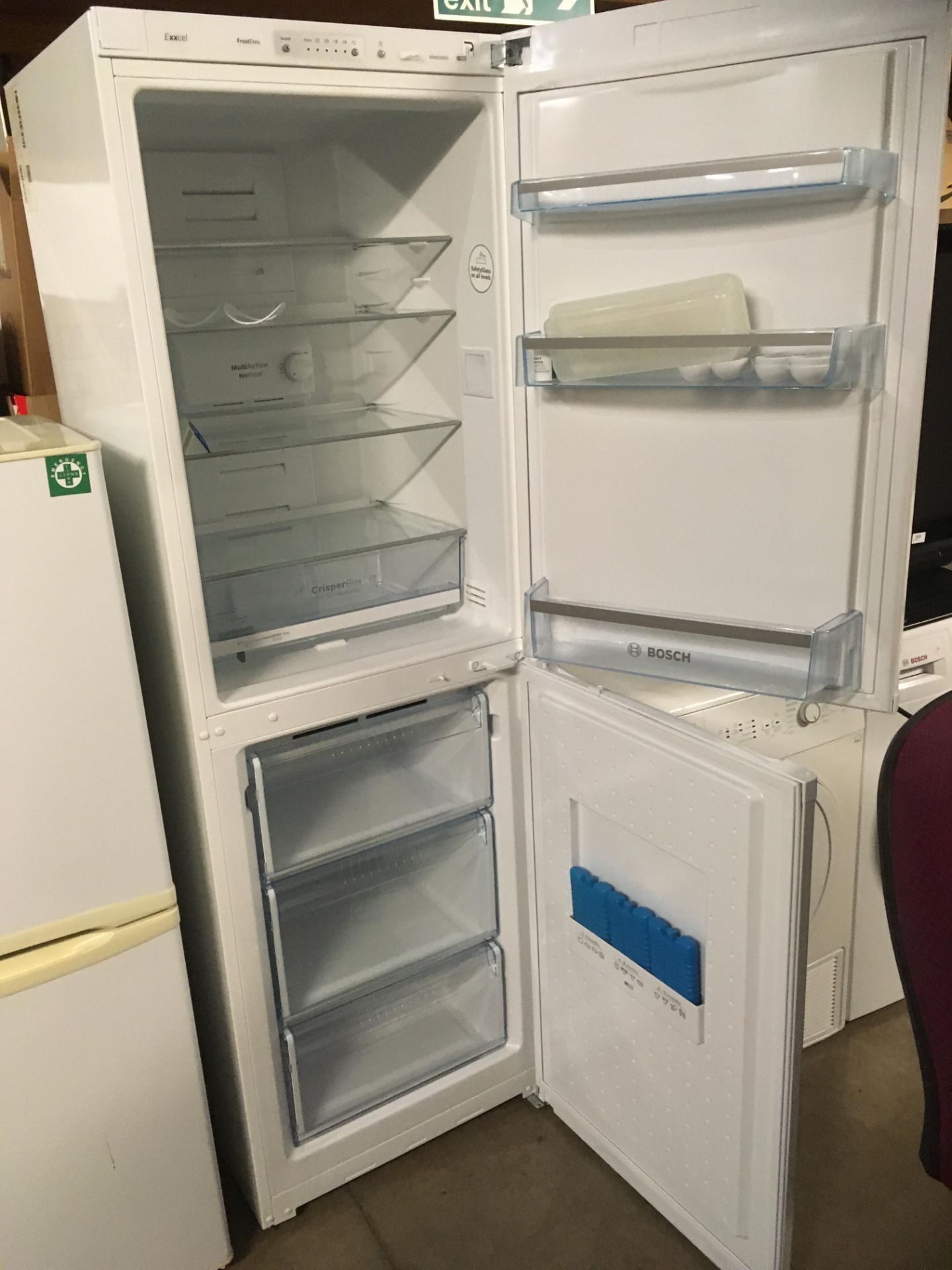 A Bosch KIKGN34V Exxcel frost free upright fridge freezer, 240v, serial no. - Image 2 of 2