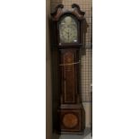 A brass faced eight day longcase clock Thomas Morgan,