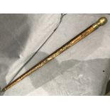 An unusual cue/walking stick, cue with s