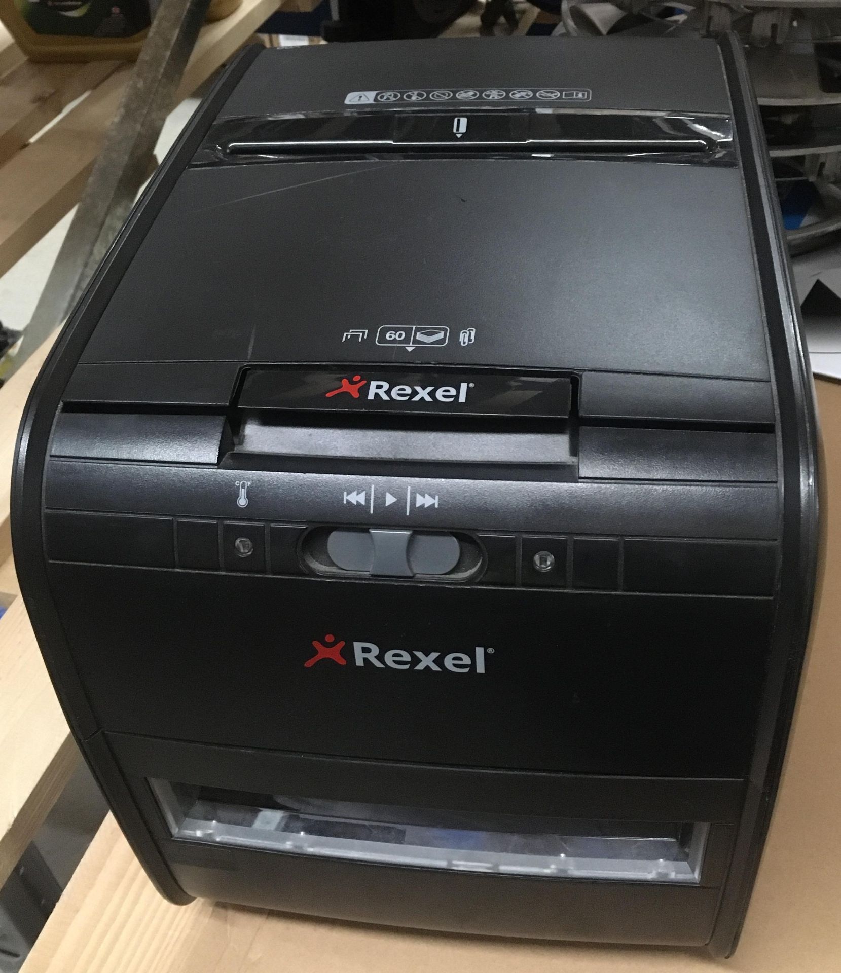 A Rexel 60 x auto feed shredder