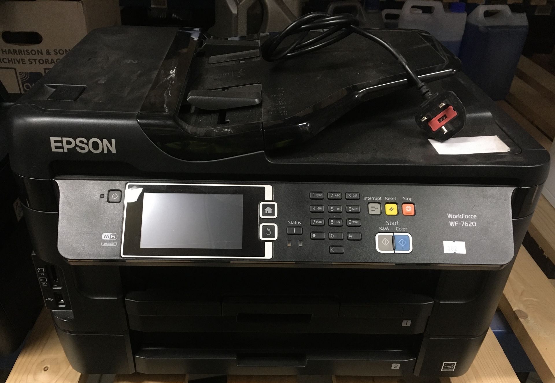 An Epsom Workforce WF-7620 desktop work centre - 240v Further Information The