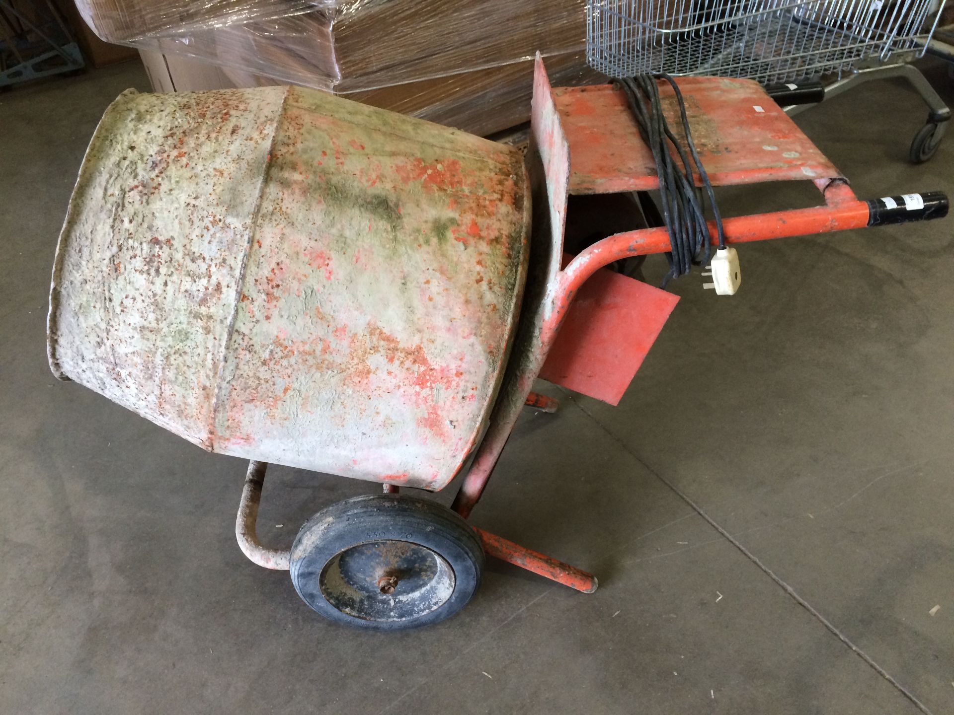 A Belle 240v portable cement mixer (advised gearbox fault) - Image 2 of 2