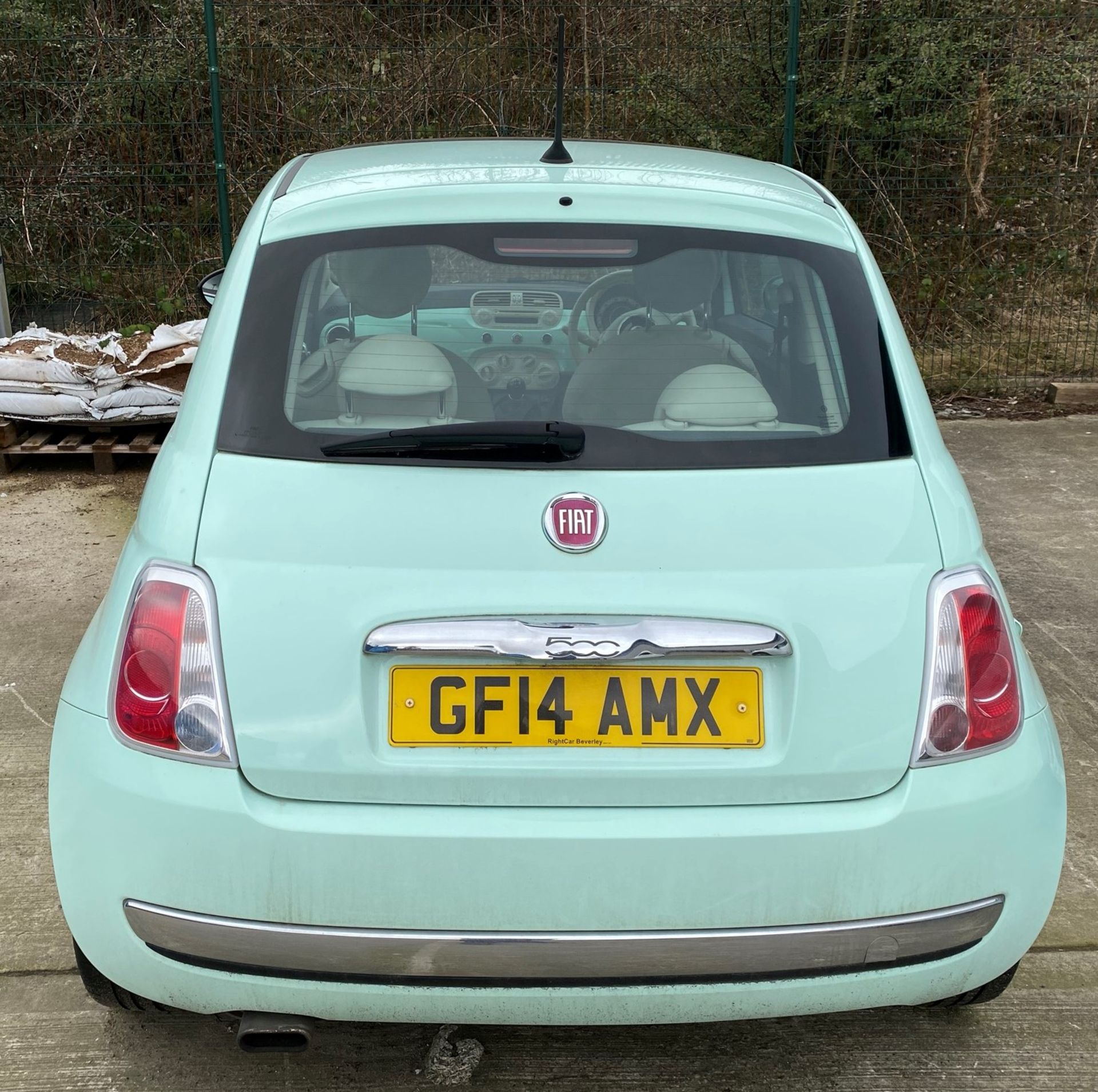 SEIZED VEHICLE FIAT 500 THREE DOOR HATCHBACK - Petrol - Light Green Reg No: GF14 AMX Rec Mileage: - Image 6 of 11