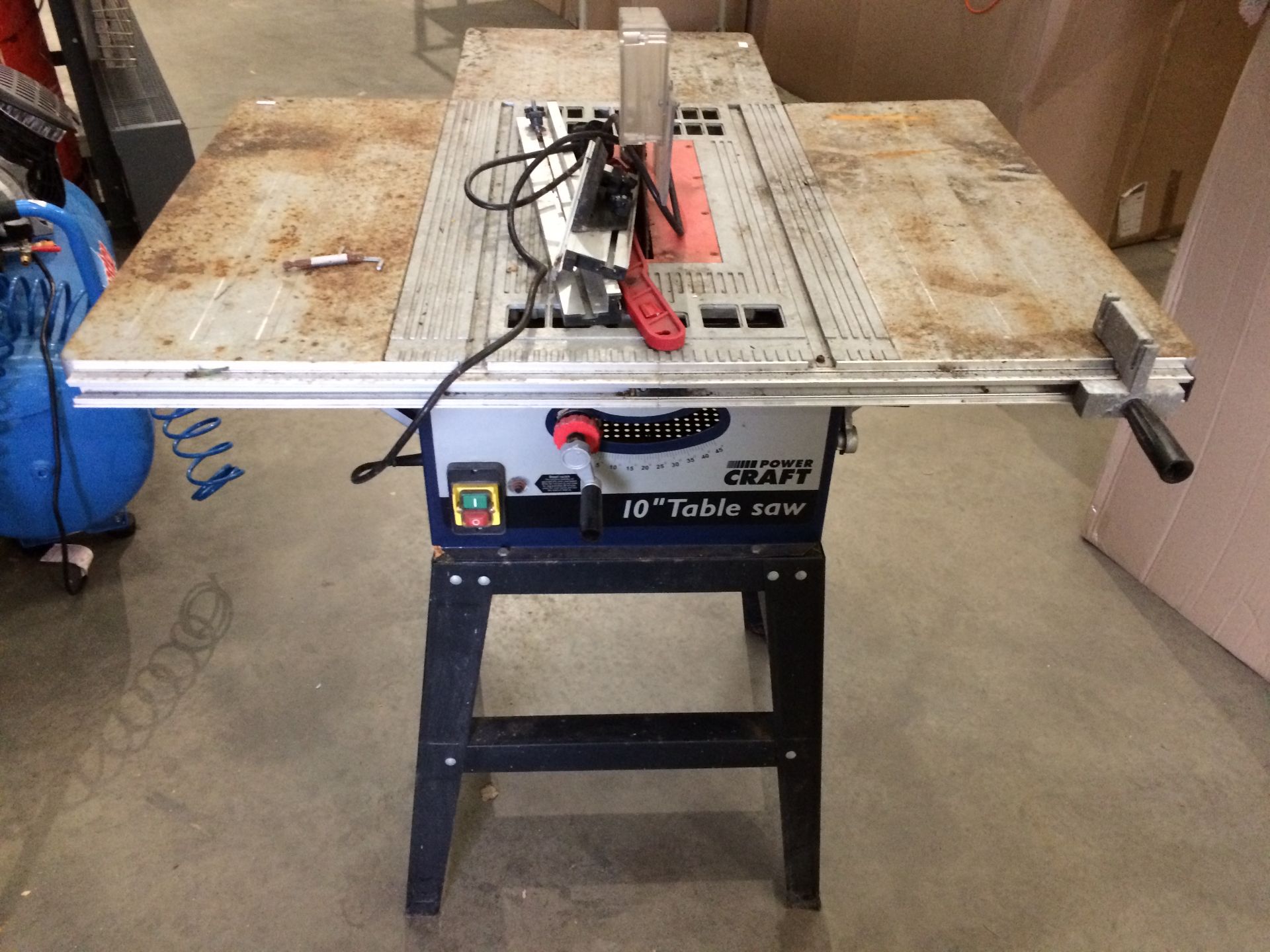 A Power Craft 10" table saw, serial no.