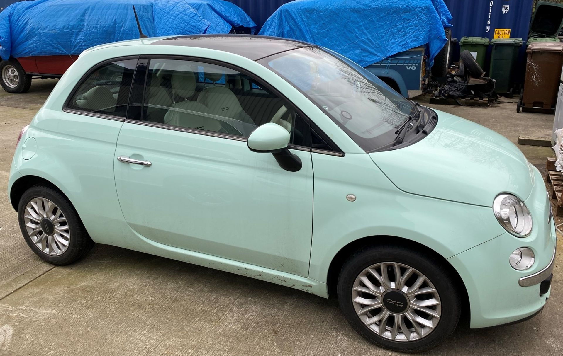 SEIZED VEHICLE FIAT 500 THREE DOOR HATCHBACK - Petrol - Light Green Reg No: GF14 AMX Rec Mileage: - Image 8 of 11