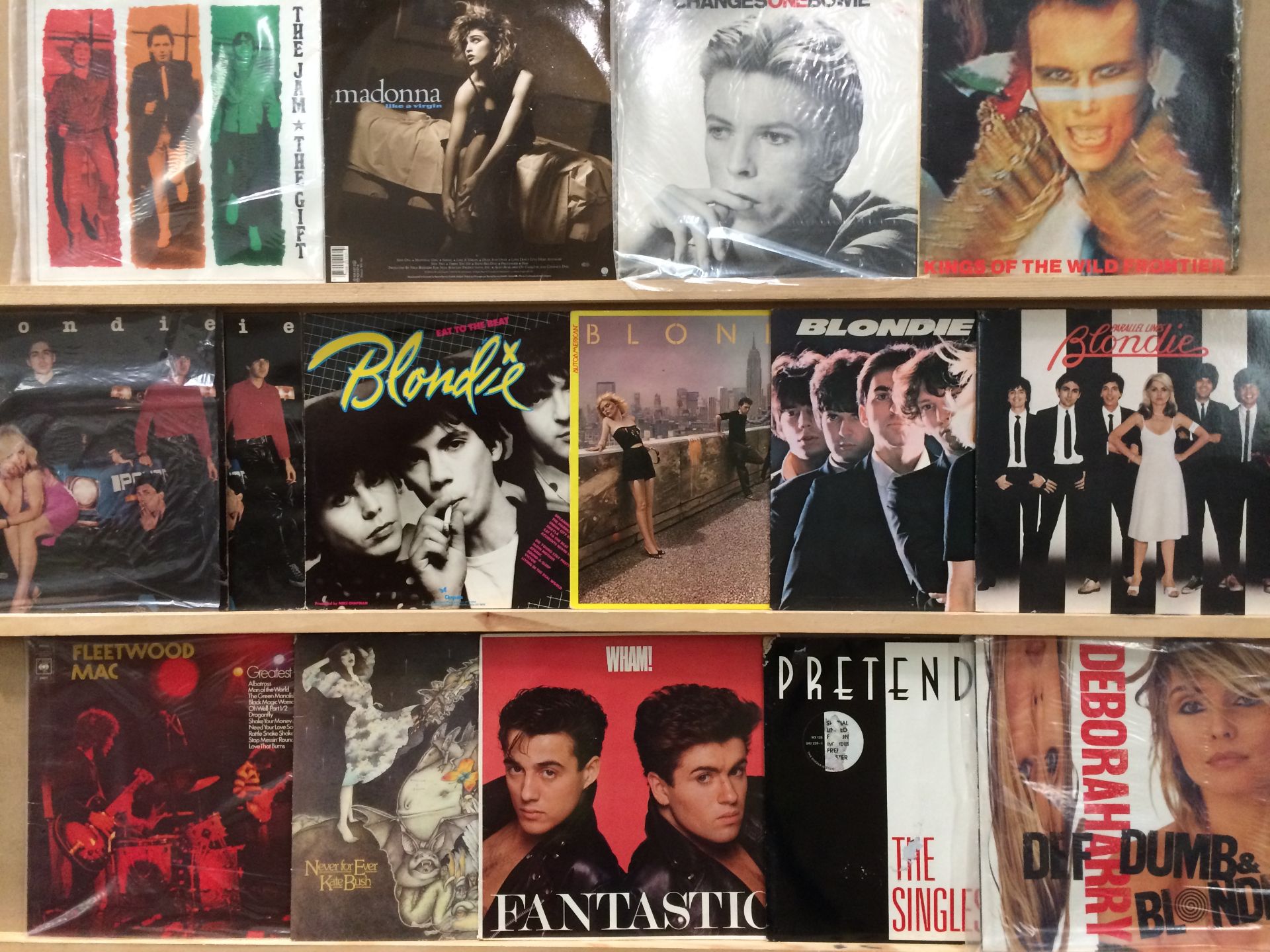 15 various LPs - Blondie, Kate Bush, The Jam, Adam and the Ants, Wham, etc.