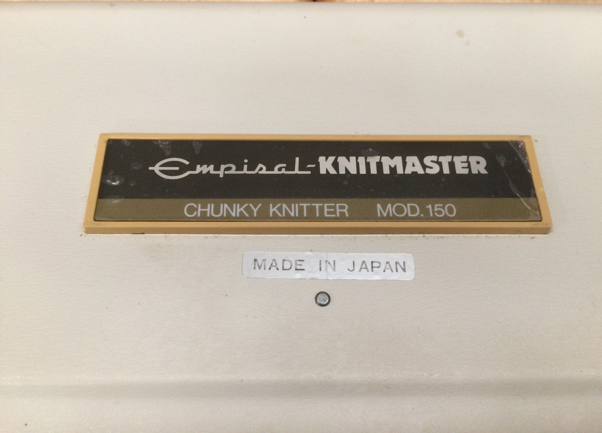 An Empisal Knitmaster portable chunky knitter model no: 150, serial no: 159678N, - Image 2 of 2