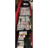 Contents to five cardboard and plastic trays - approximately 400 CDs and CD box sets - mainly