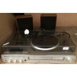 A Fidelity Module 400 record/tape deck and two speakers