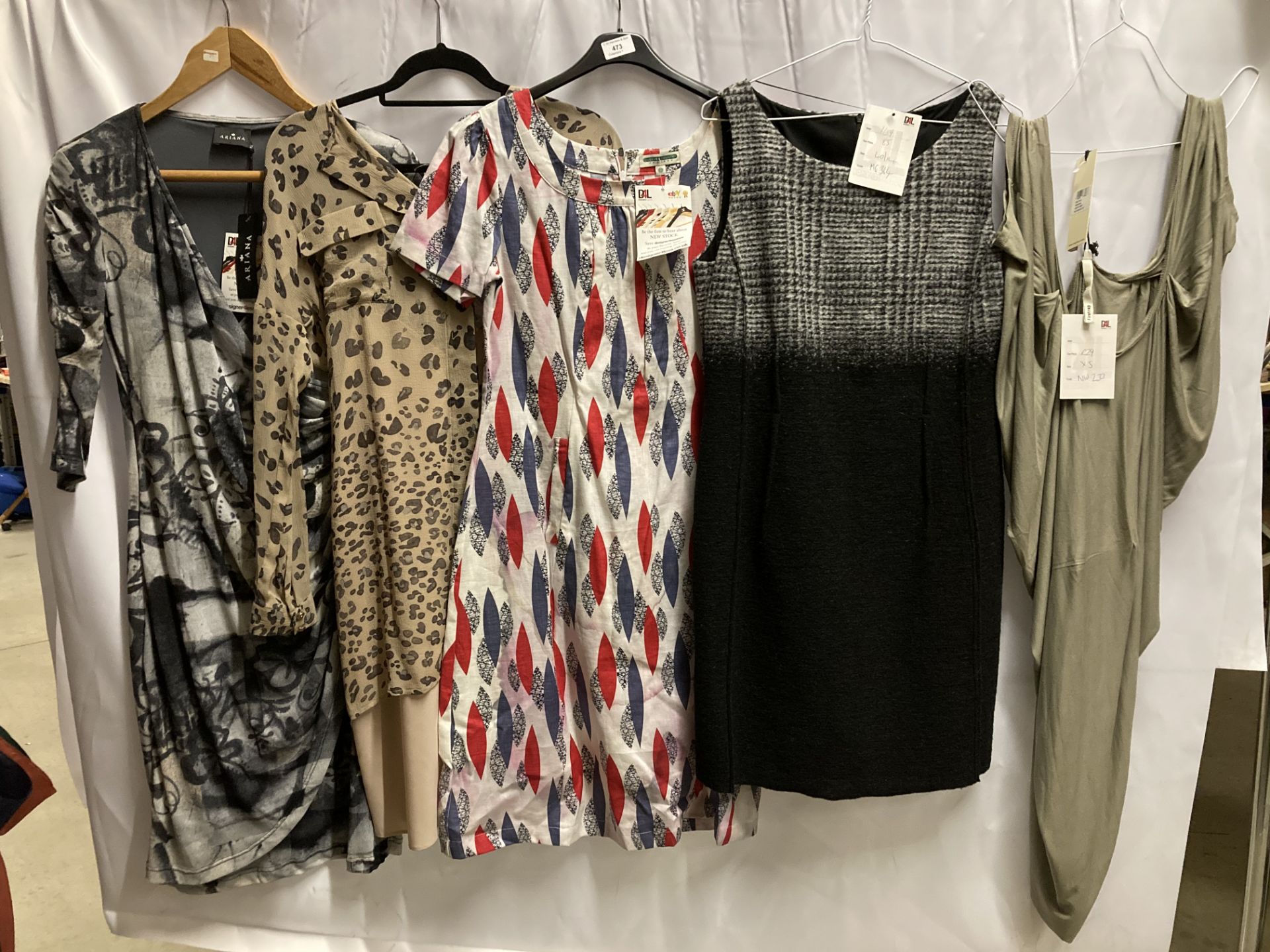 5 x assorted ladies medium length dresses by Firetrap, Queen & Country, Ariana, etc.