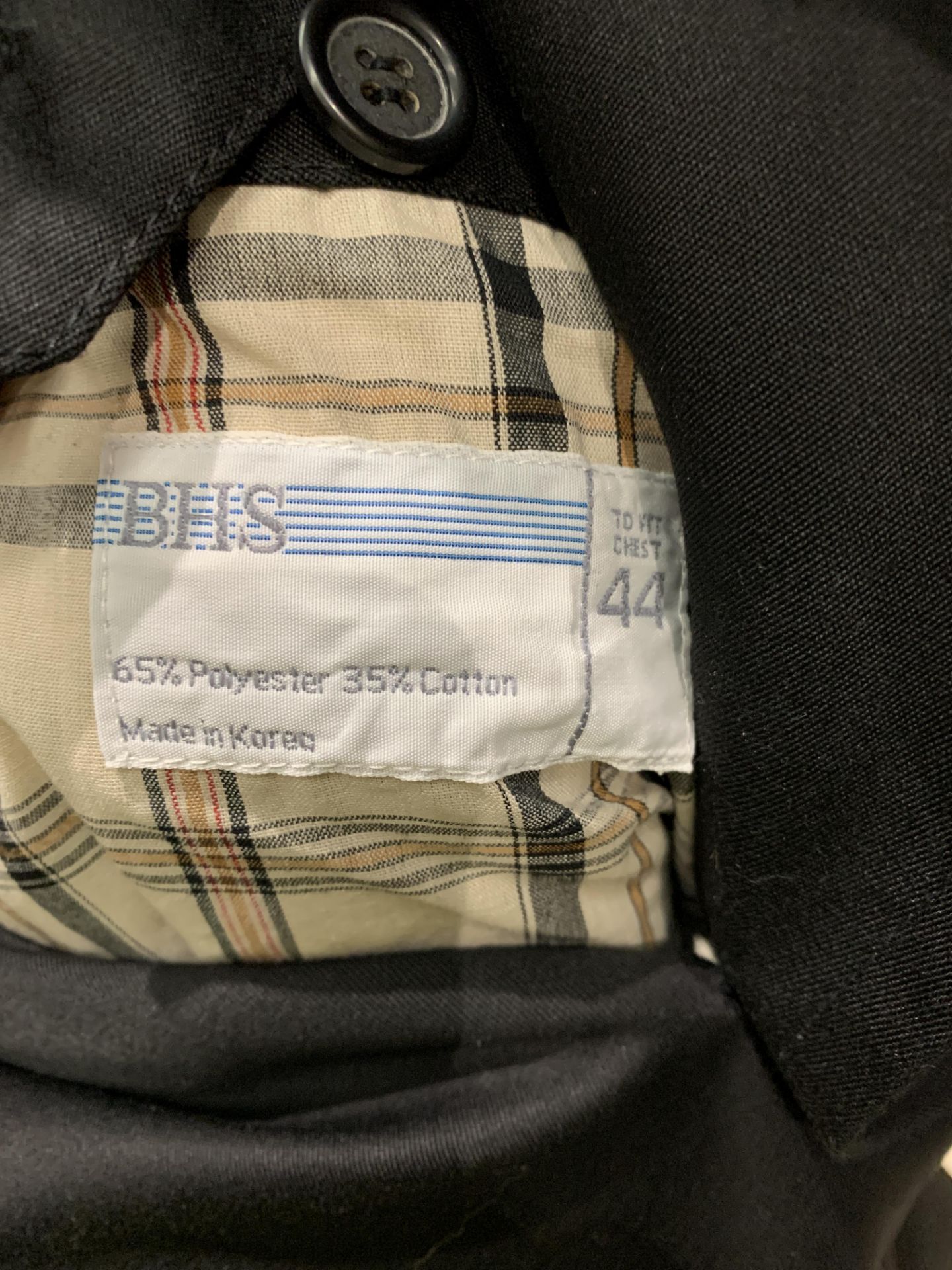 From a deceased estate - a gentleman's black raincoat by BHS, size 44", - Image 2 of 2