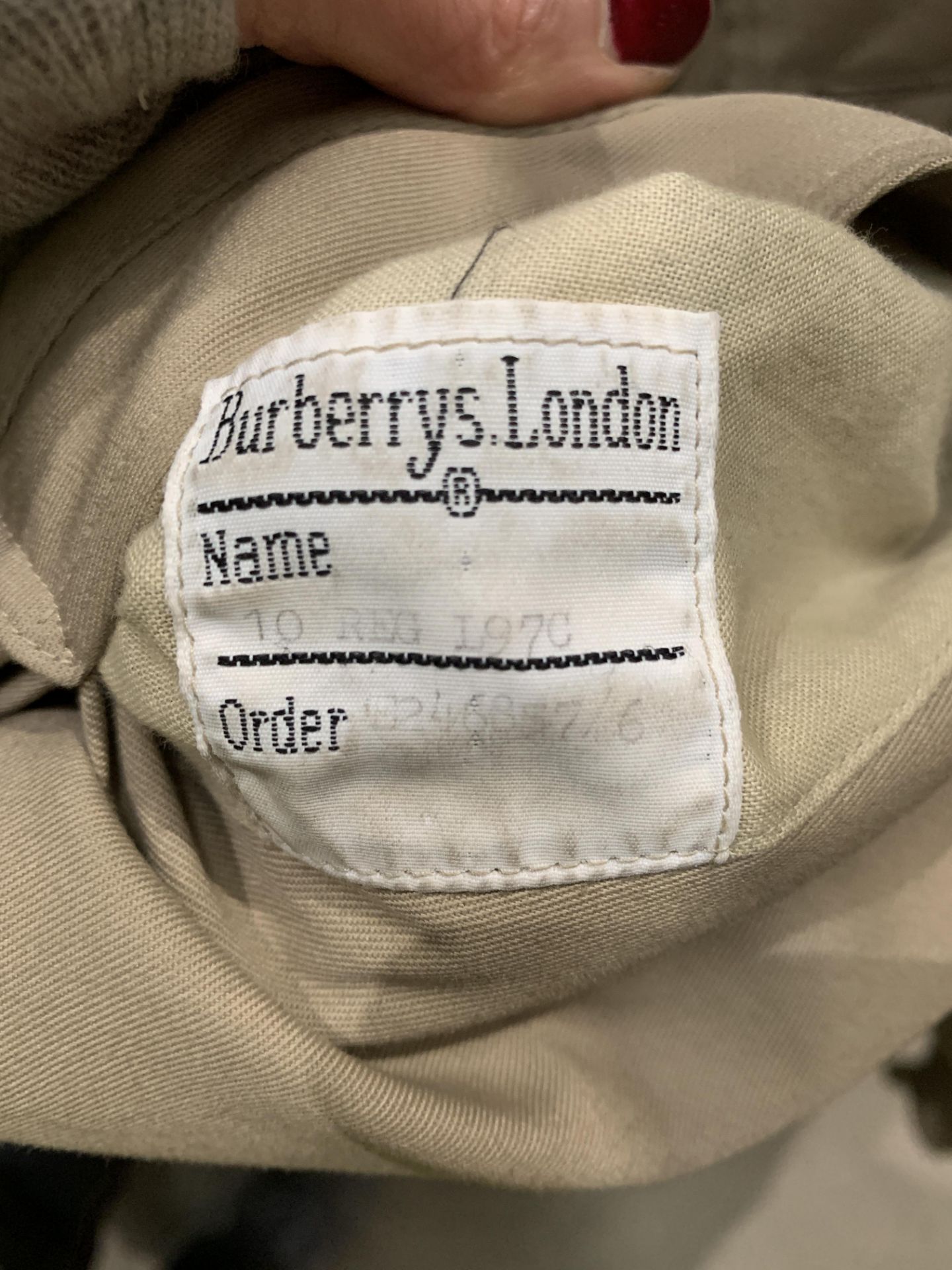 From a deceased estate - a Burberrys lady's beige mackintosh, size 10R, - Image 3 of 11