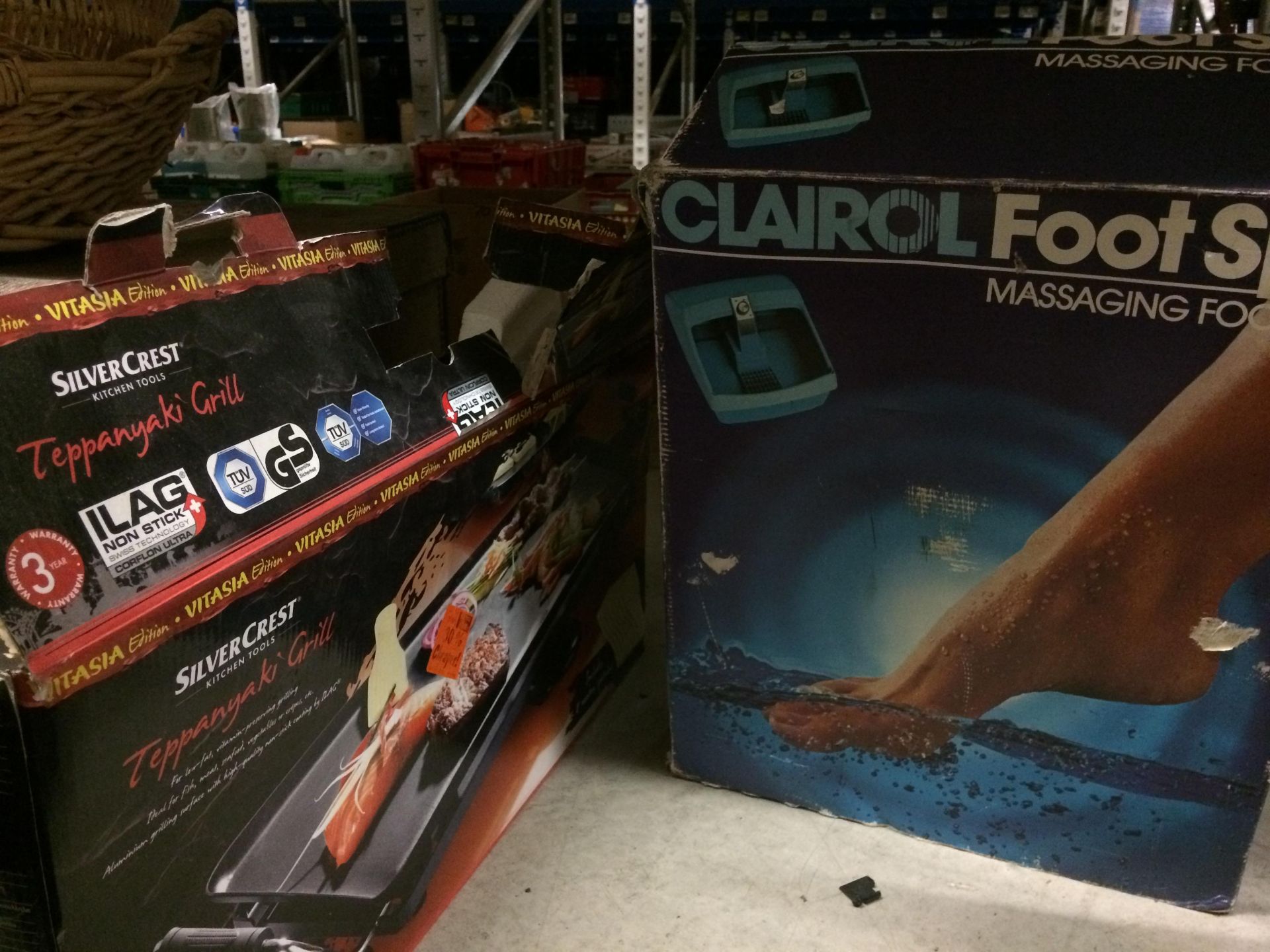 Two items - a Clairol foot spa and a Silvercrest Teppanyaki grill - Image 2 of 2