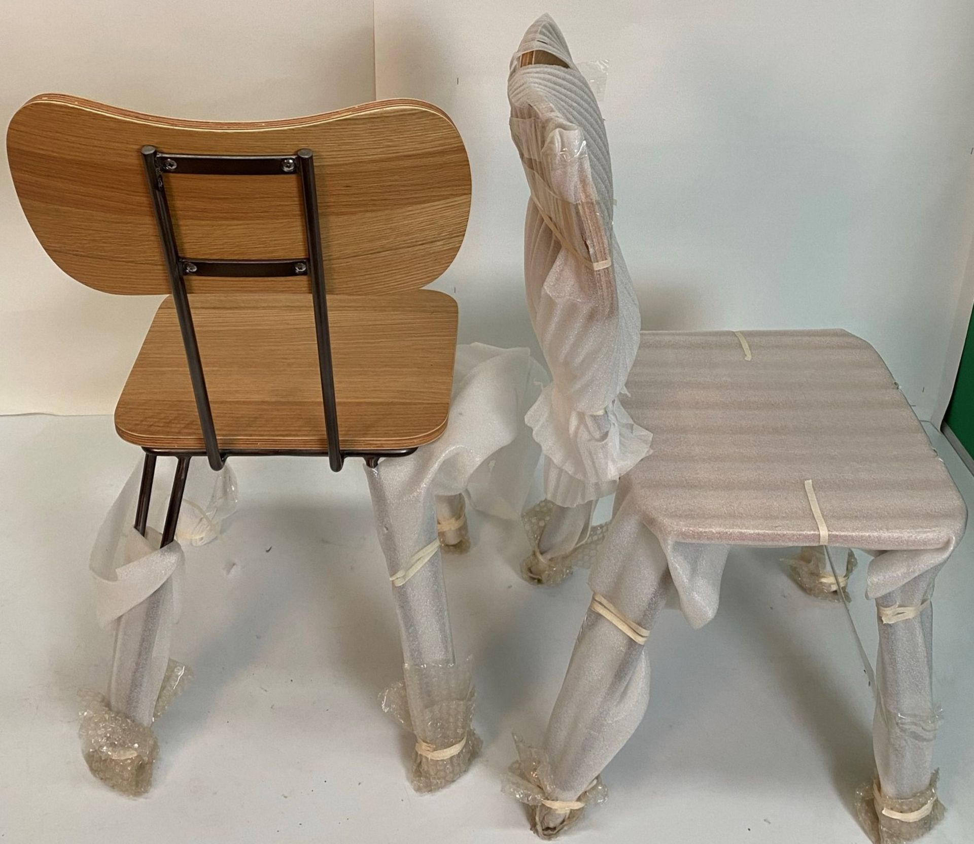 2 x Seminar metal framed plywood seat, - Image 4 of 6