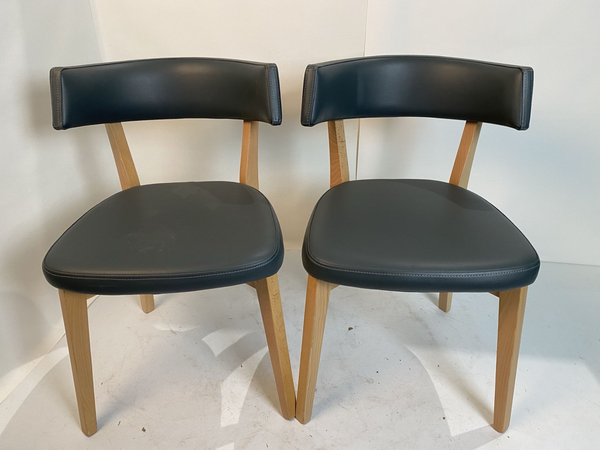 2 x Soren Vena SA4 Grey dining/side chairs with B.