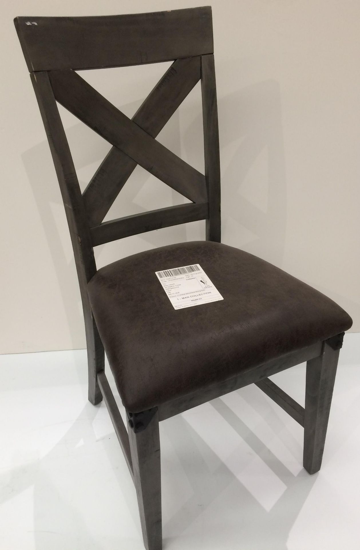 Borough Wharf Cashel Upholstered Dining Chair (worn look)
