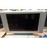A Philips flat T296XW01 29" TV - no remote control - marked faulty spares/repairs only