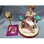 A Franklin Mint fine porcelain and hand painted Ltd Edition figurine Jane Austen's Marianne from