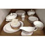 Contents to tray thirty eight pieces of St Michael Connaught pattern tableware including two