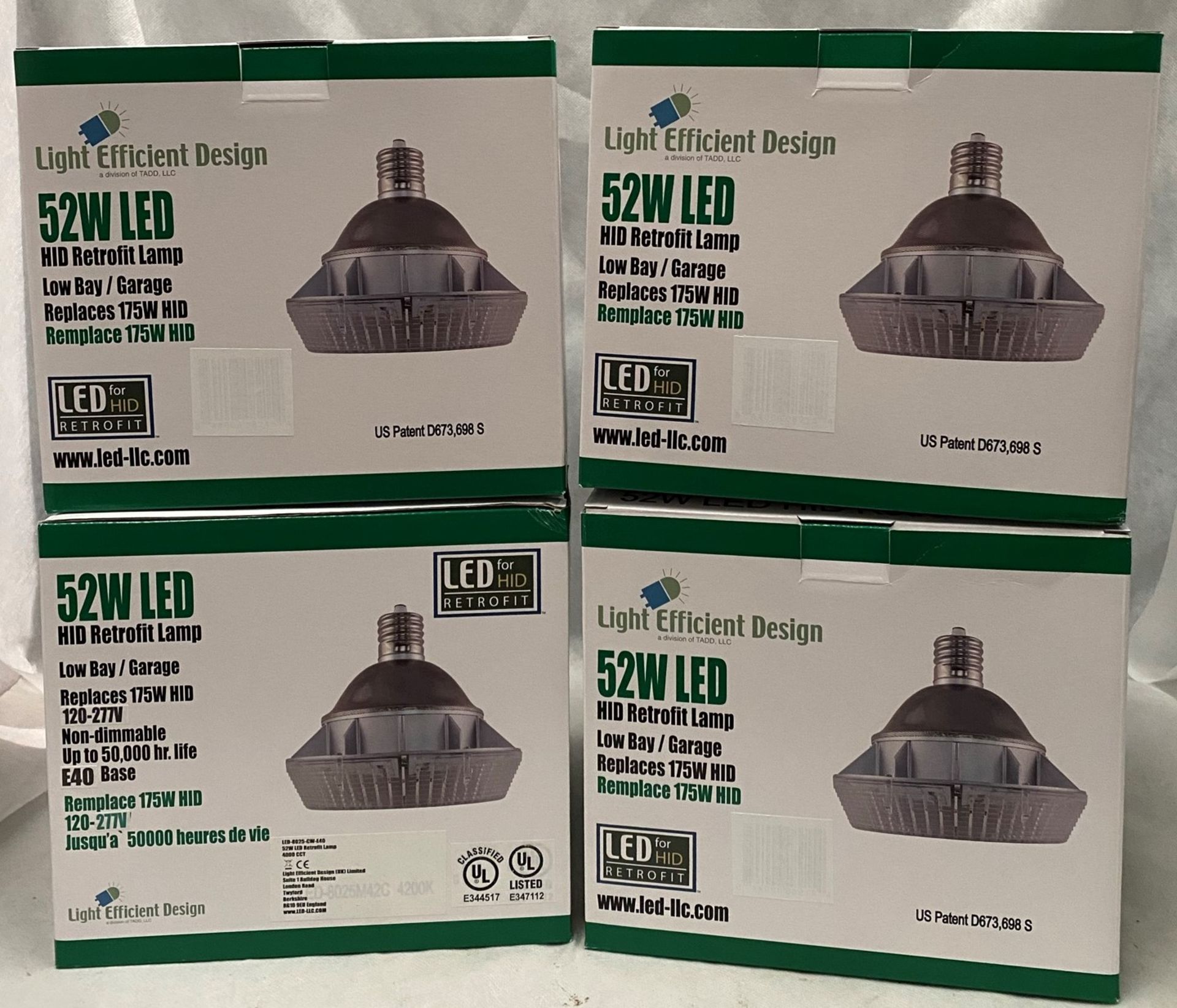 4 x Light Efficient Design LED-8025-CW-E