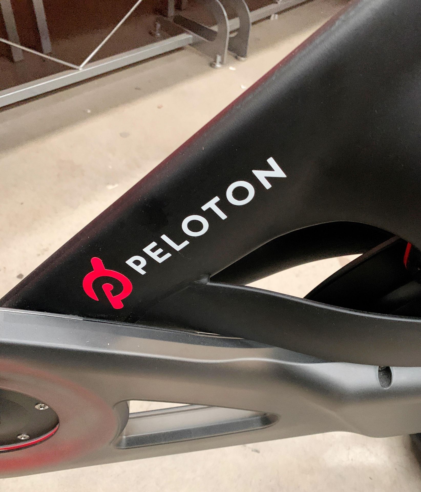 A PELOTON TRAINING BIKE with Peloton console model PLTN-RB1VQ complete with power lead and lock - - Image 6 of 12