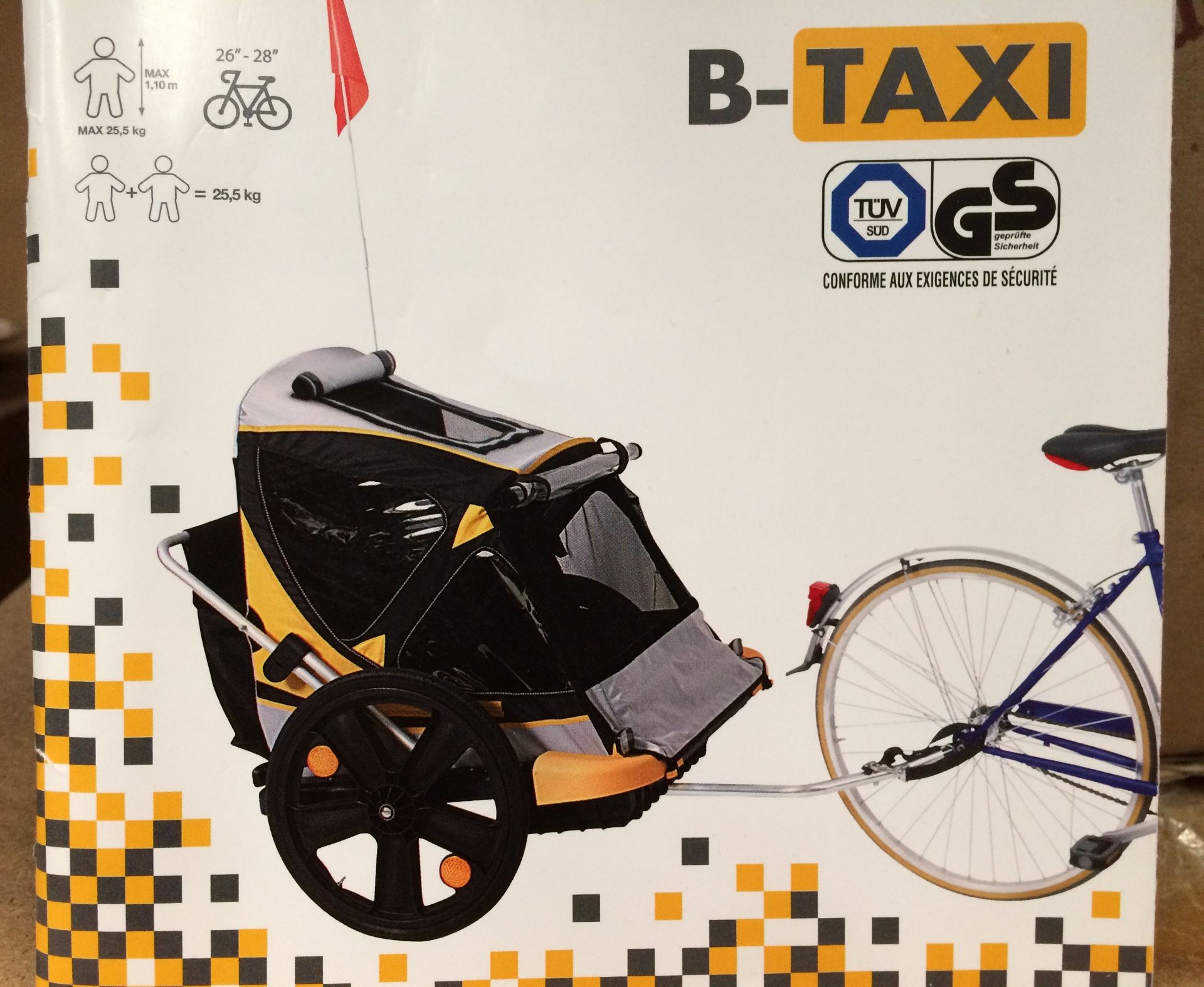 B-Taxi by Bellelli for a 26" and 28" bike in red, - Image 3 of 3