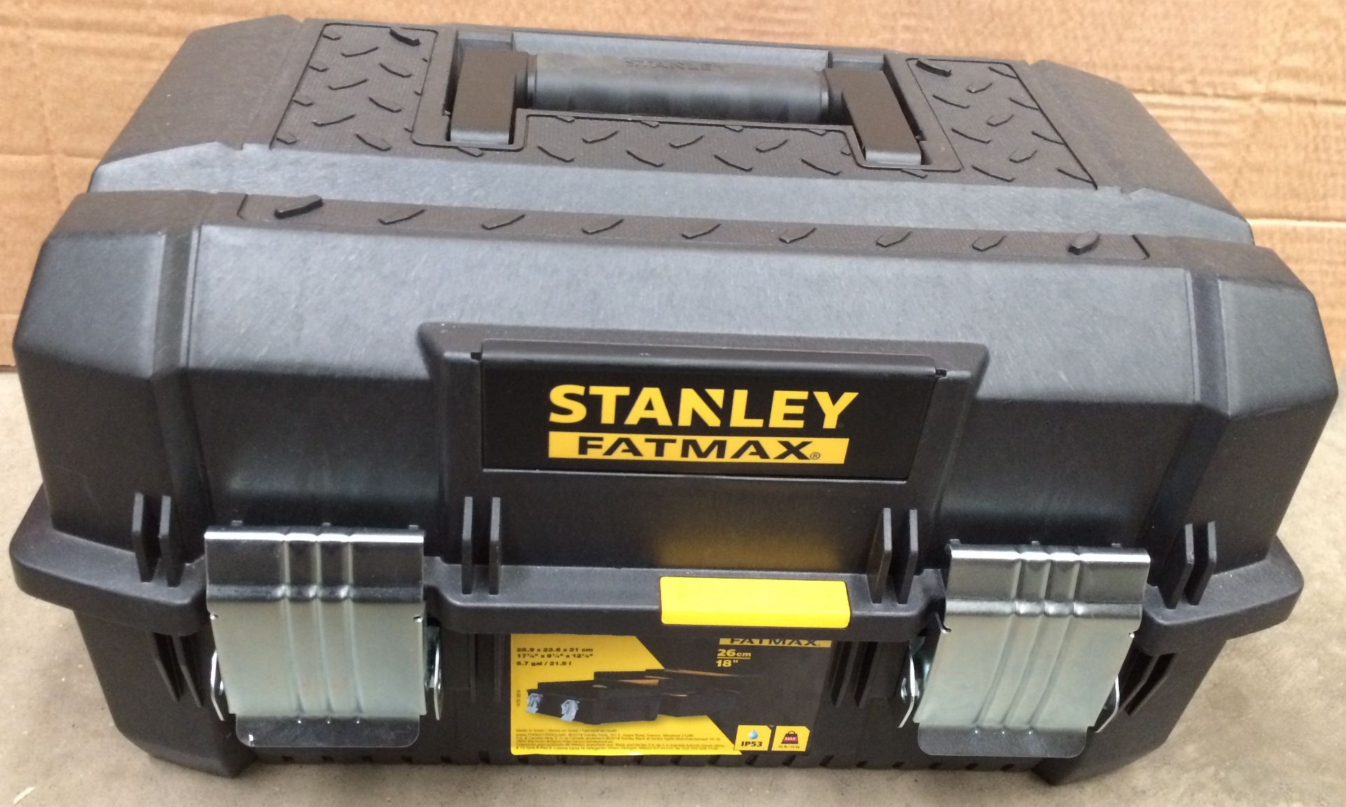 Stanley Fatmax 26cm three level tool box