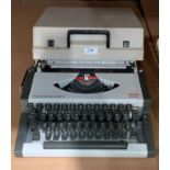 An AEG Olympia Traveller de Luxe S portable manual typewriter