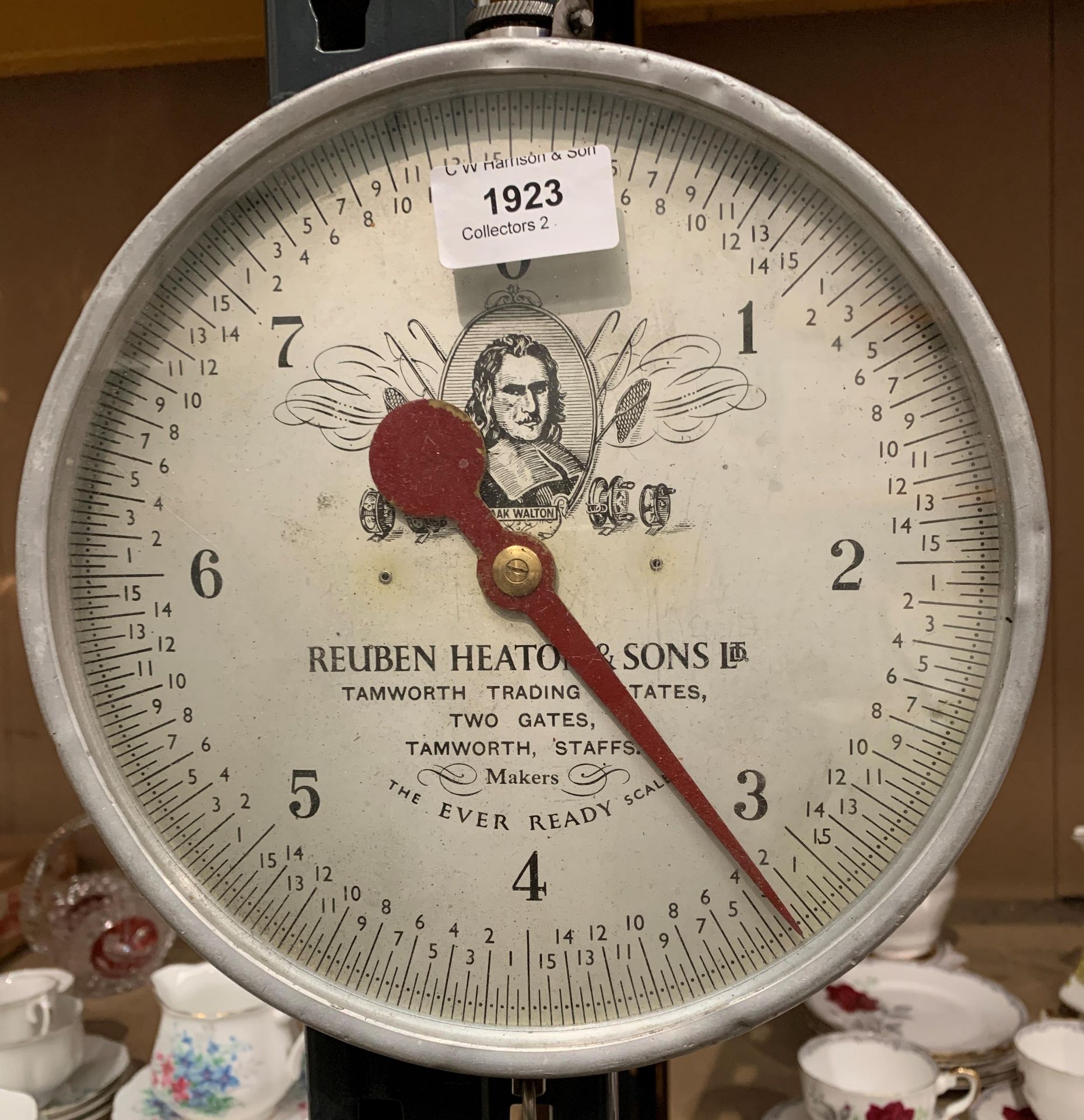 A Reuben Heaton & Sons Ltd Tamworth The Ever Ready circular hanging scales