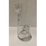 A Leonardo modern glass decanter with stopper - 29cm high