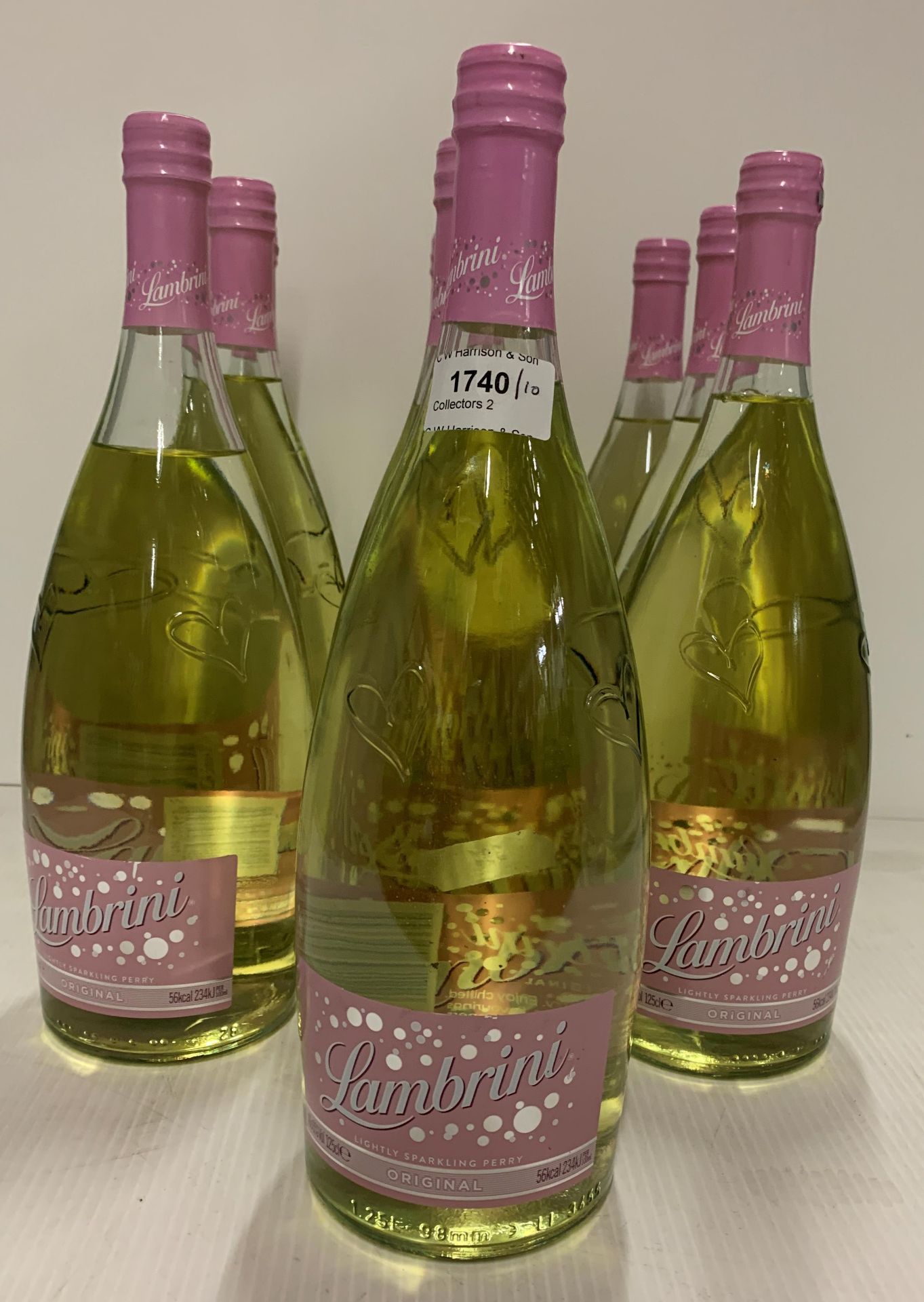 Ten 125cl bottles of Lambrini lightly sparkling Perry