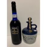 A 75cl ceramic flagon of Lamb's Navy Rum to celebrate the marriage of HRH Prince Andrew with Miss