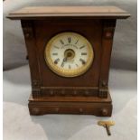 A Fattorini and Sons Bradford patent automatic alarm mantel clock patent no.