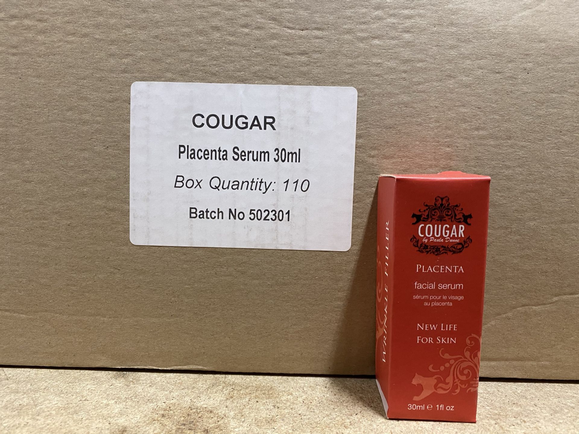 220 x Cougar 30ml Placenta Facial Serum