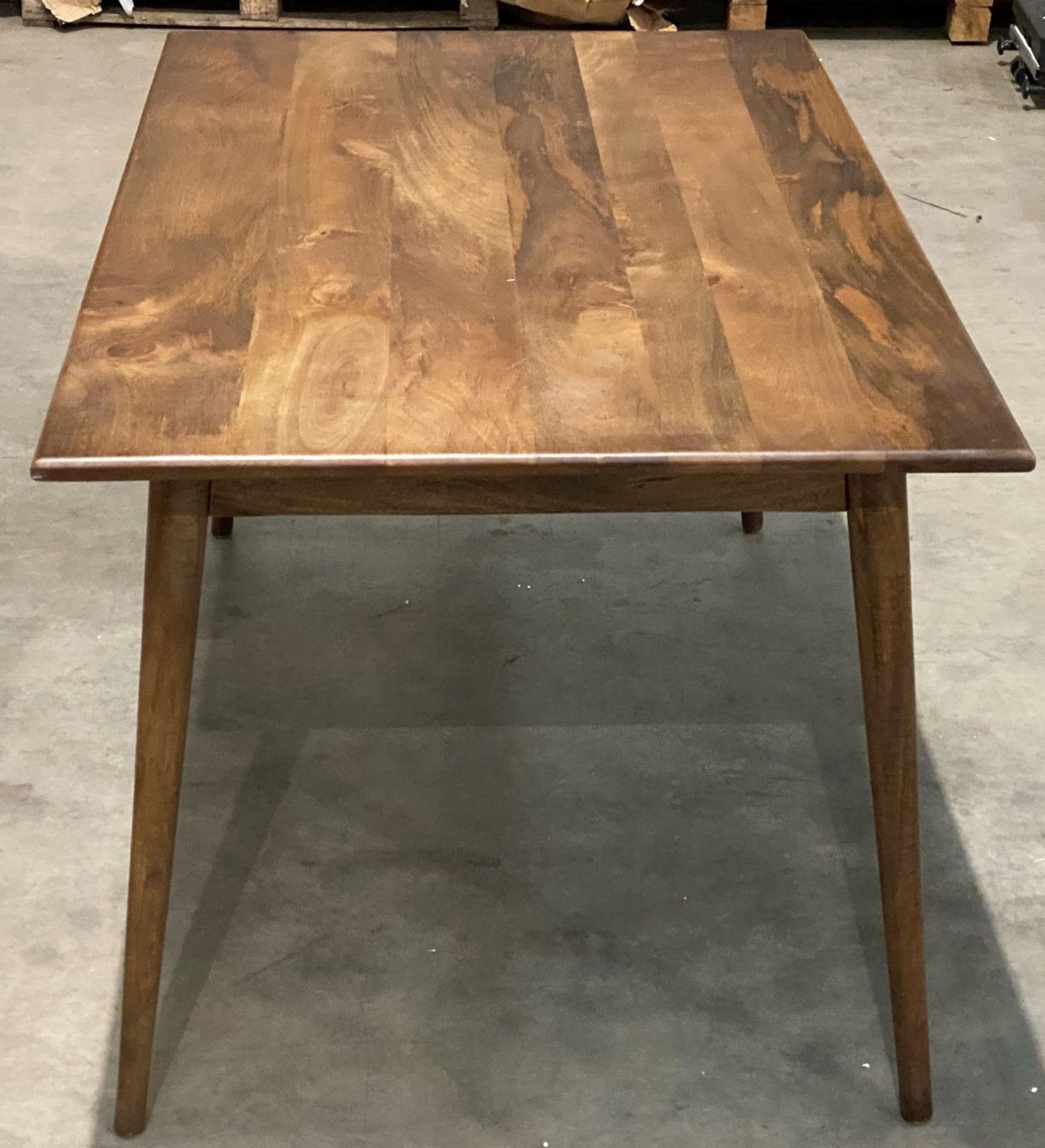 A Retro dark wood dining table - size 150cm x 90cm x 76. - Image 3 of 3