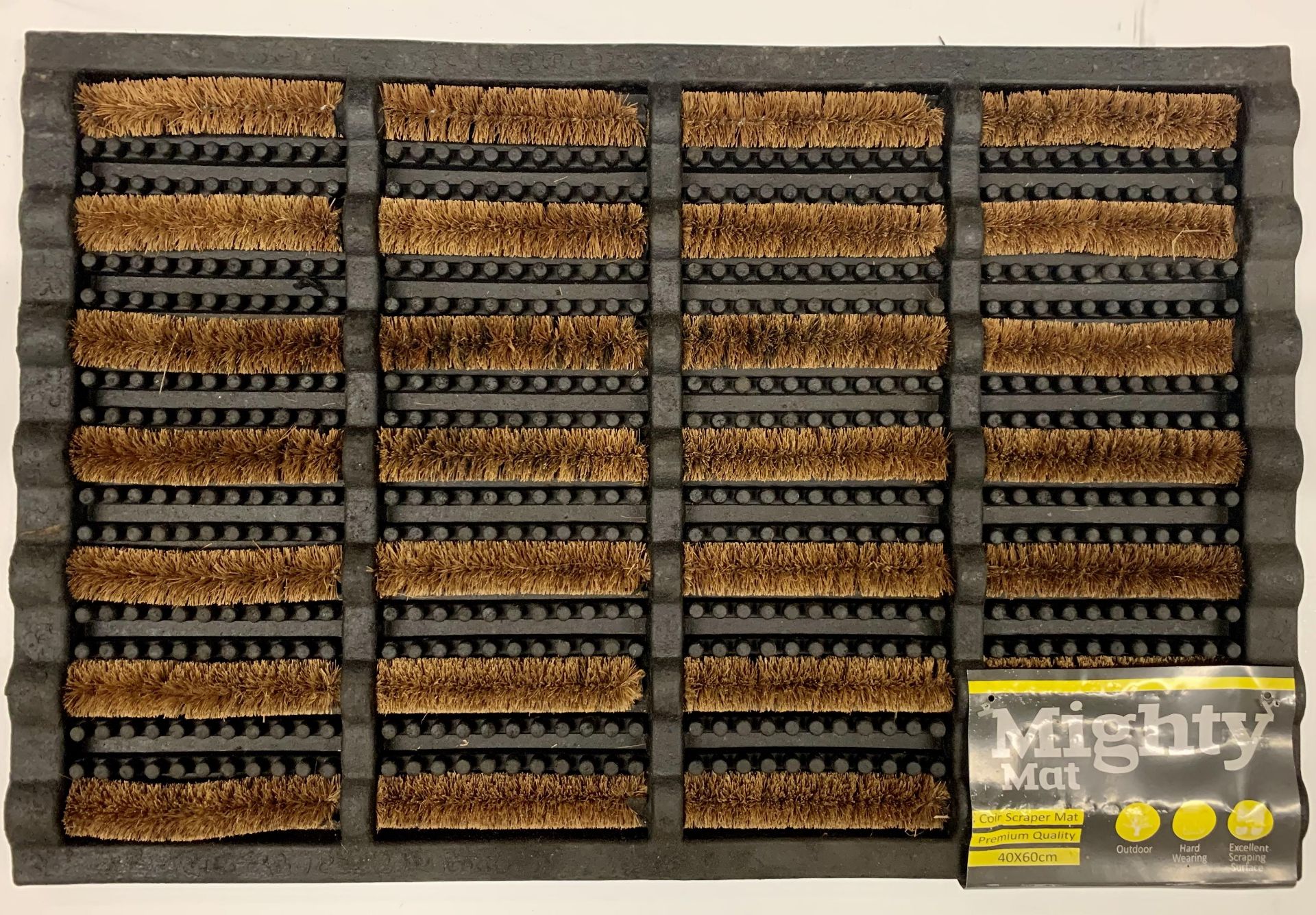 10 x Mighty Mat coir scraper mats - 40cm x 60cm