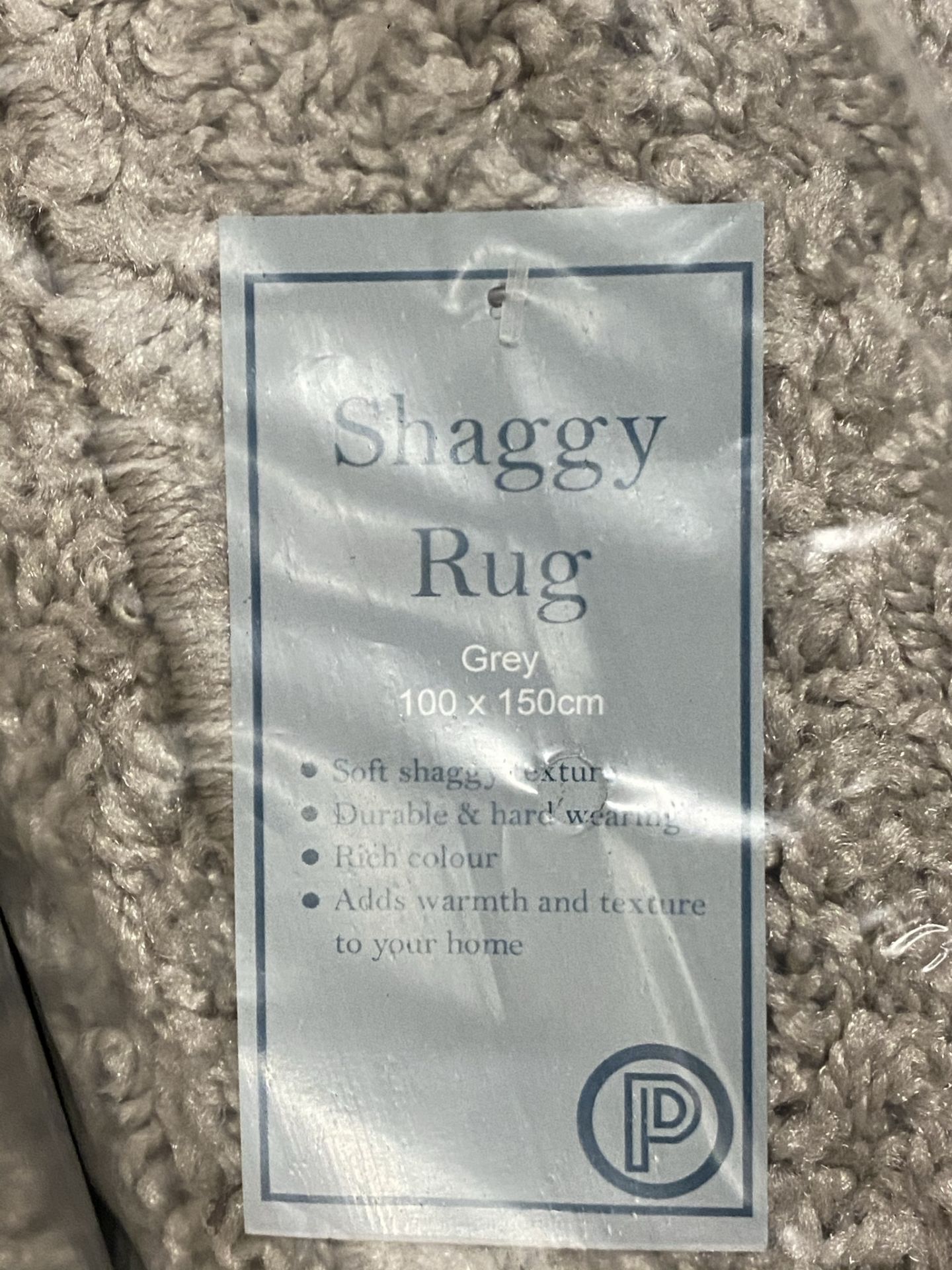 8 x grey shaggy rugs - 100cm x 150cm - Image 2 of 2