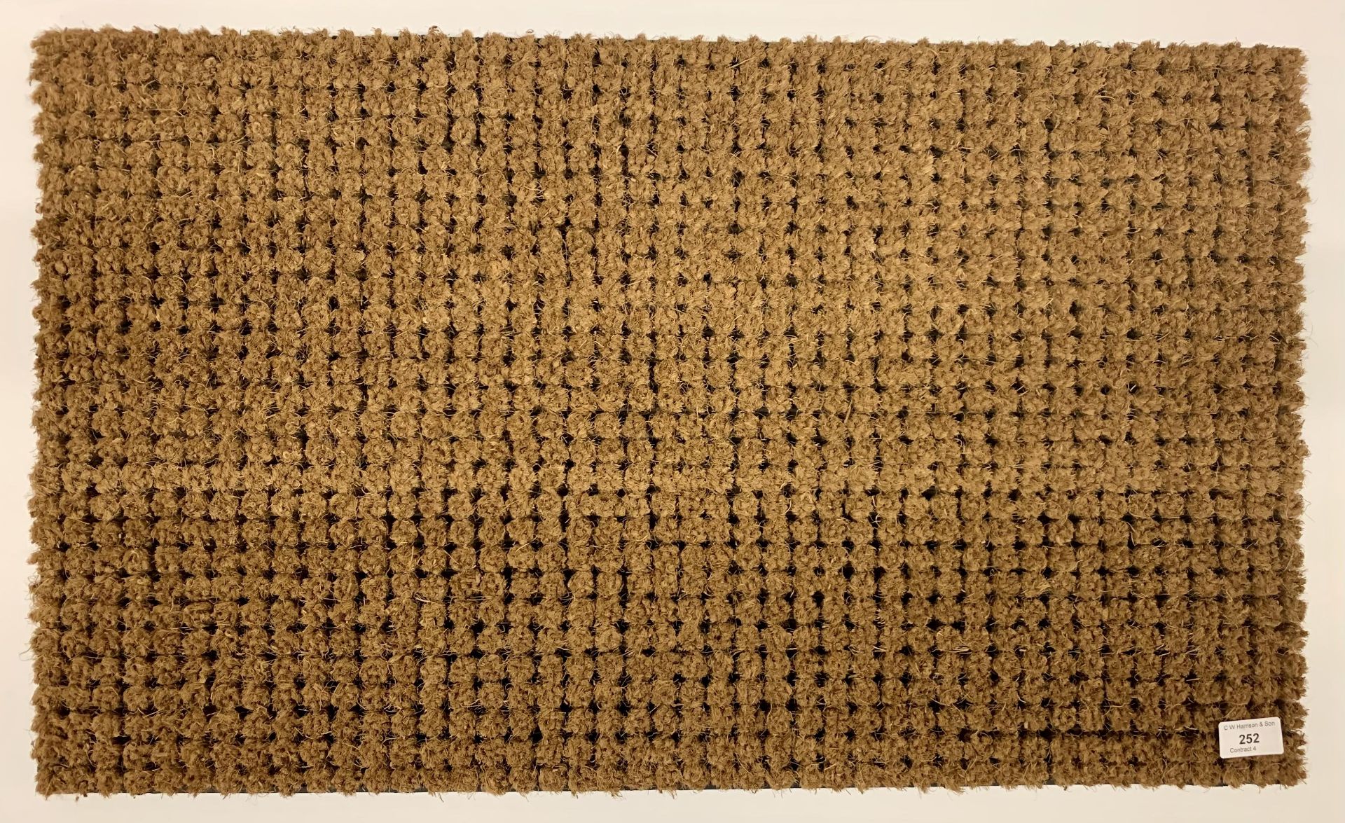 10 x rubber backed toughed coir doormats - 75cm x 45cm