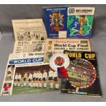 World Cup 1966 Final programme with great condition rosette bought and worn on the day together