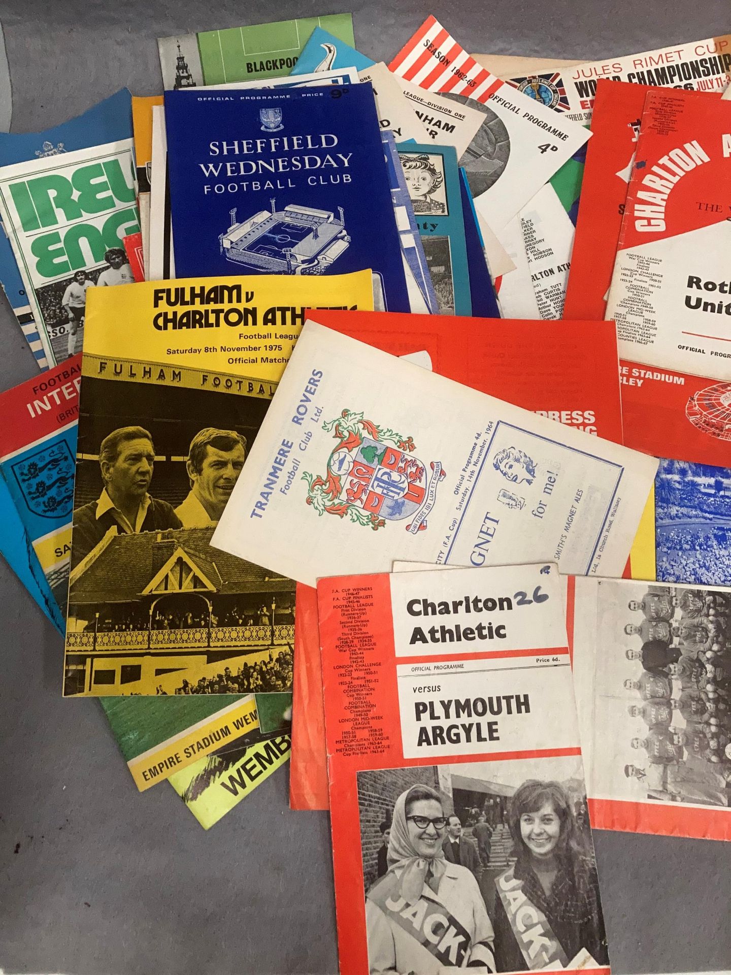 Approximately 180 football programmes 1950s onwards including Cup Finals and England - Image 2 of 4