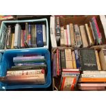 Contents to four boxes books on English Literature, poetry, biographies, religion etc.