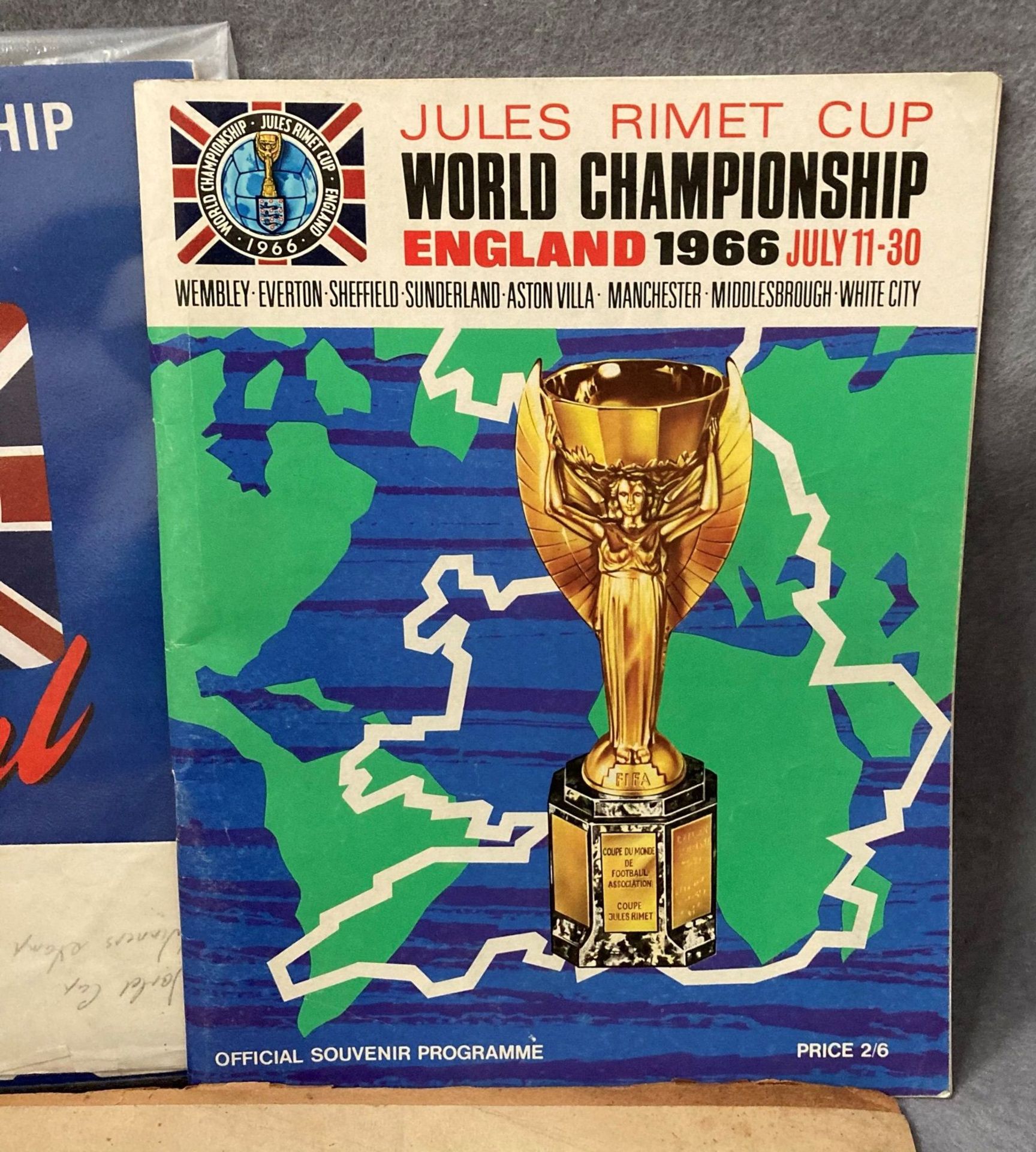 World Cup 1966 Final programme with great condition rosette bought and worn on the day together - Image 2 of 4