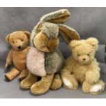 A Richard Land and Sons Derby large soft toy rabbit 44cm high,