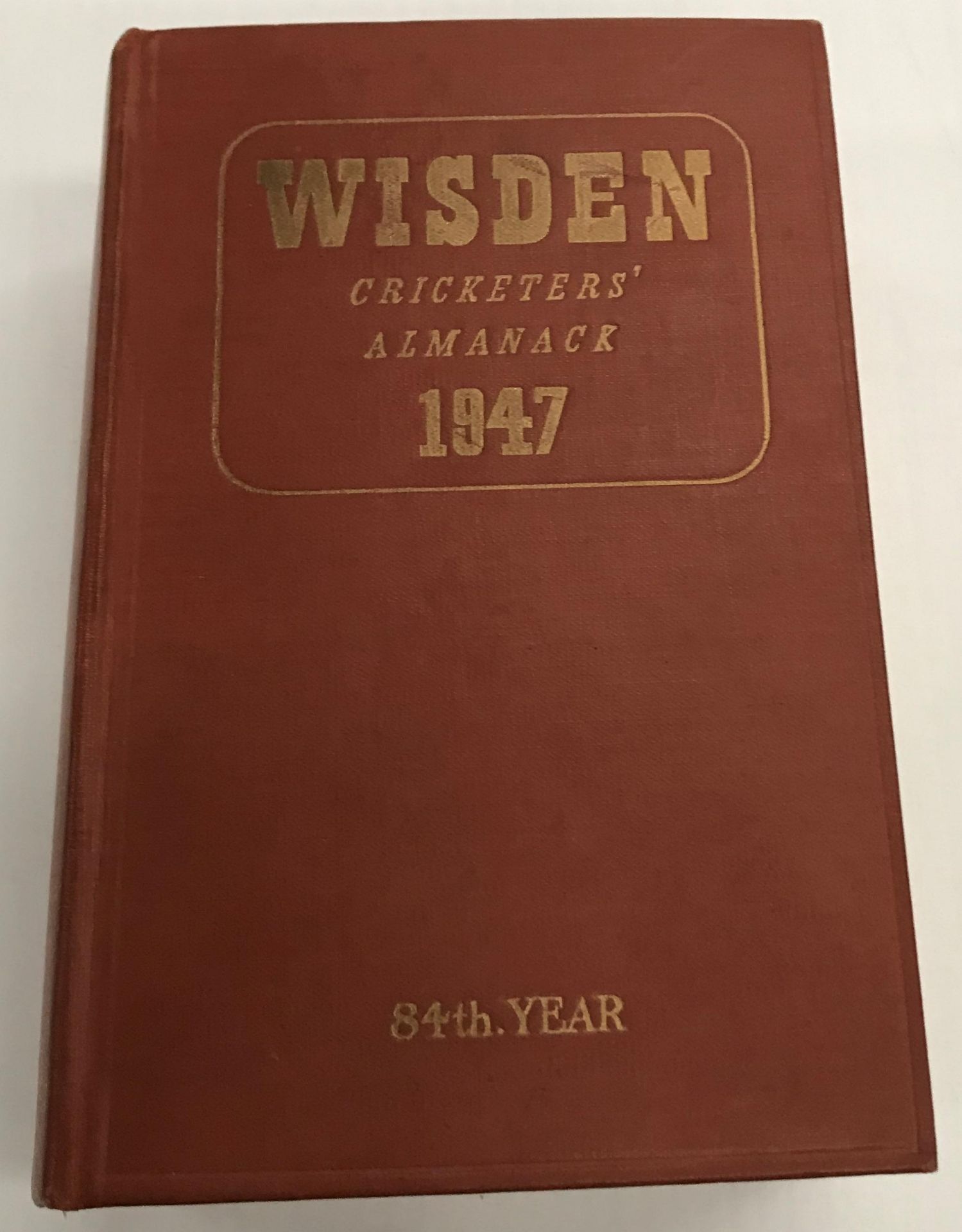 CRICKET INTEREST - A rare copy of Wisden's Cricket Almanack 1947 in excellent condition